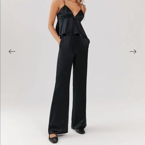 Something Navy Chloe Silky Trousers